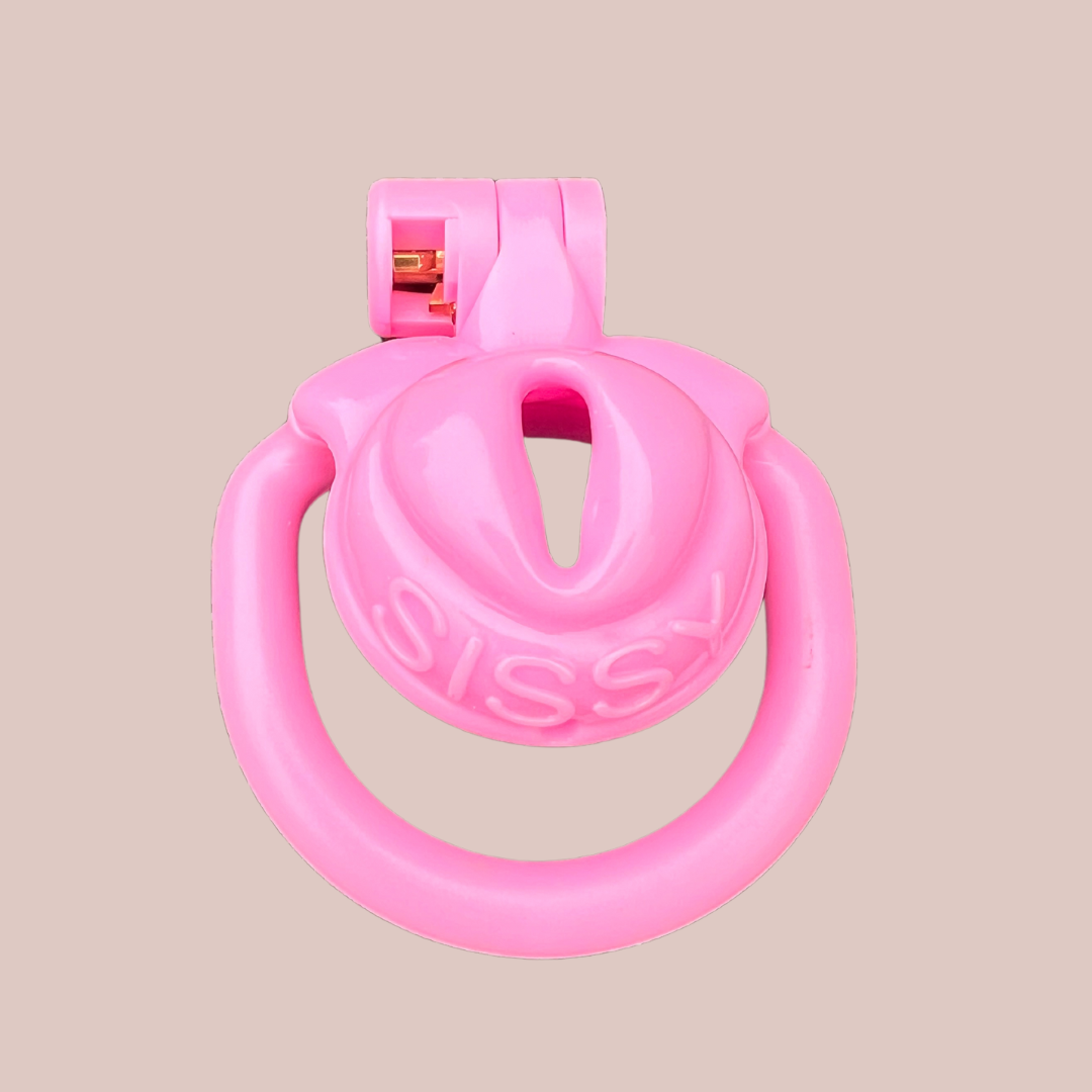 The Sissy Micro, you can see how the cage sits on top of the base ring, but is still fitted integrally to the base ring.
