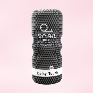 A close up view of the Daisy Touch masturbator