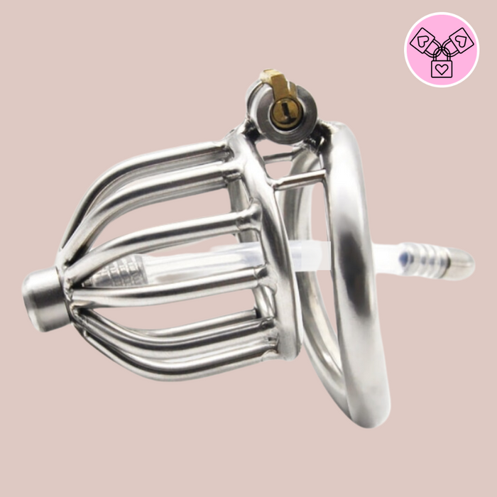 The Bird House Urethral Metal Chastity Cage