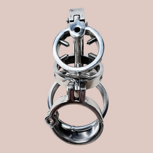 An under view of The Nyx chastity cage.