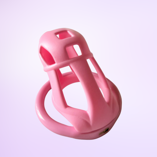 An angled view of the Cobra Naja in pink, it is shown on a pink background