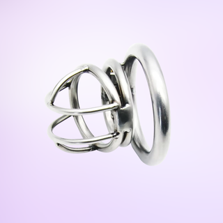 An alternate view of the Chaste Bird Small, you can see the shape of the head and the round base ring.