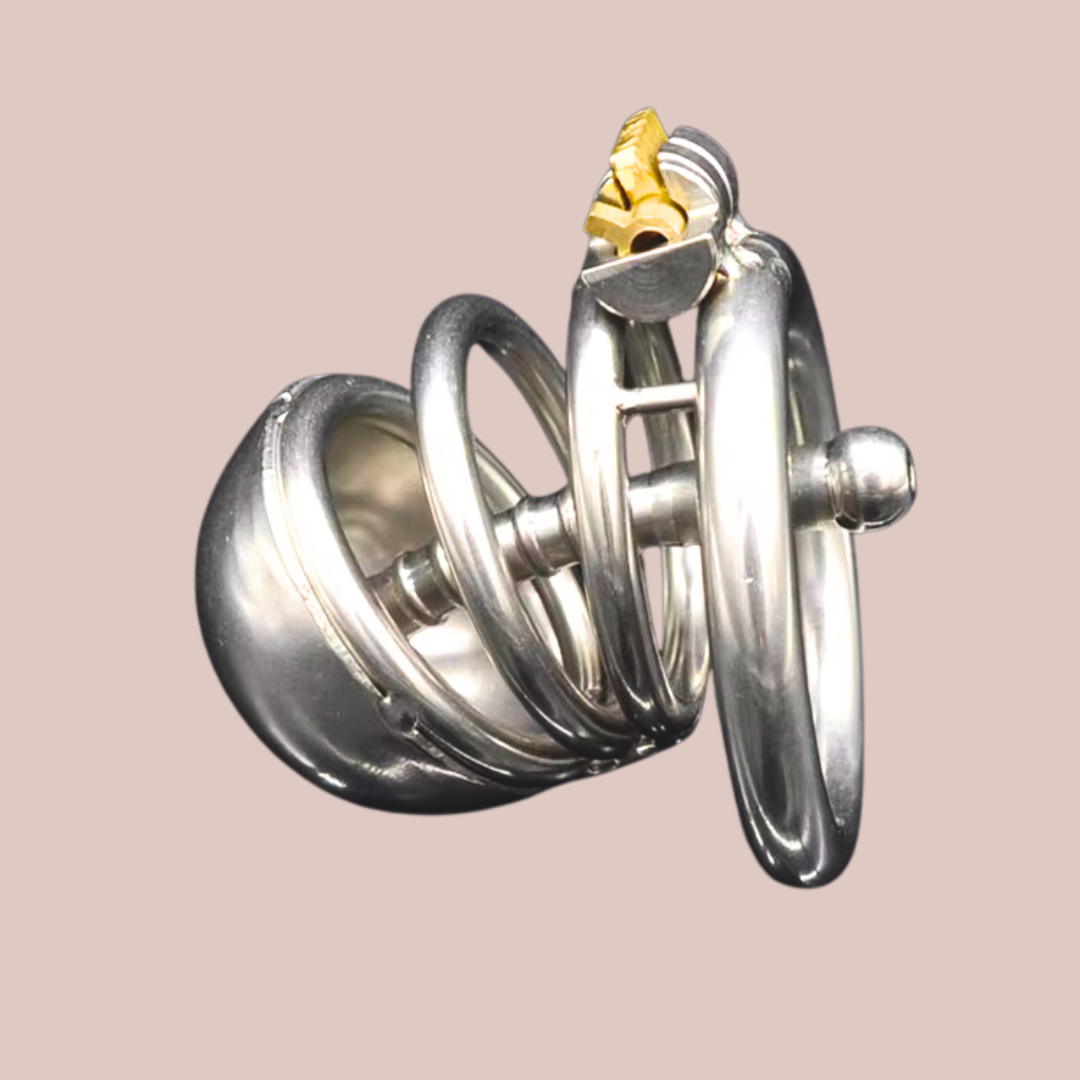 A side view of The Ultra Urethral Standard, you can see it fully assembled with the integral lock in place.