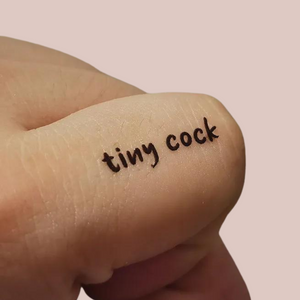 tiny cock Temporary Tattoo