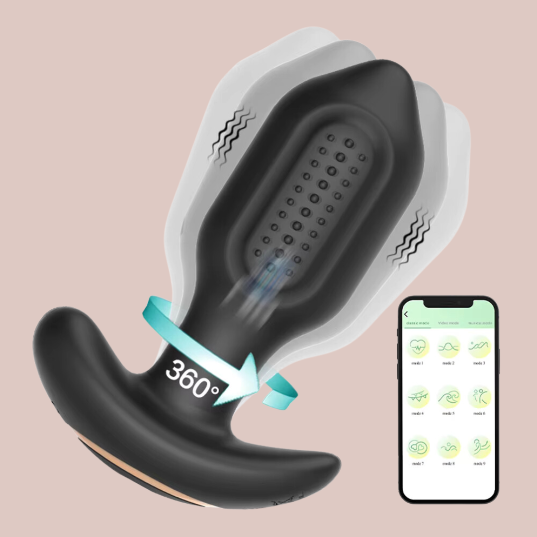 A-Heros BUDD 360° Telefon Kontrollü ve Uzaktan Kumandalı Anal Plug