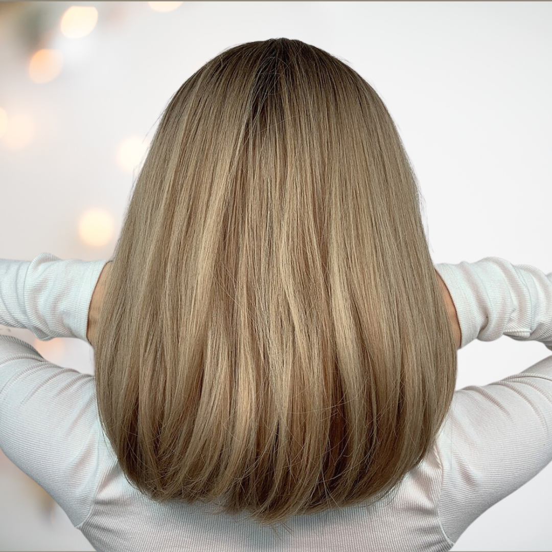 HOC6082 1 Dark Blonde Long Bob Wig House of Chastity