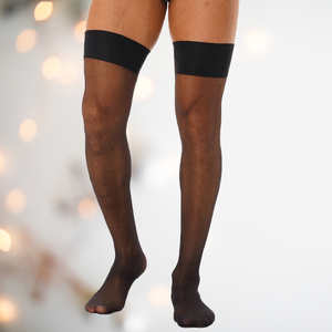 An image of the black stockings from House Of Chasitity