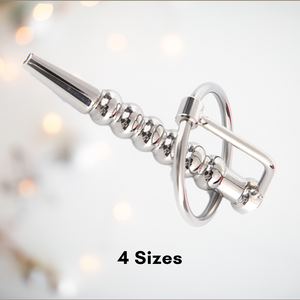 Stainless Steel Urethral Insert available in 4 different sizes at House Of Chastity
